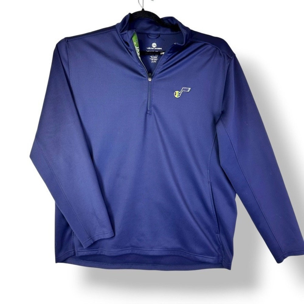 Utah Jazz Long Sleeve Mens XL Embroidered Jazz Logo 1/4 Zip